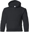 An image of a Custom Gildan Heavy Blend Hooded Youth Sweatshirt in Black!