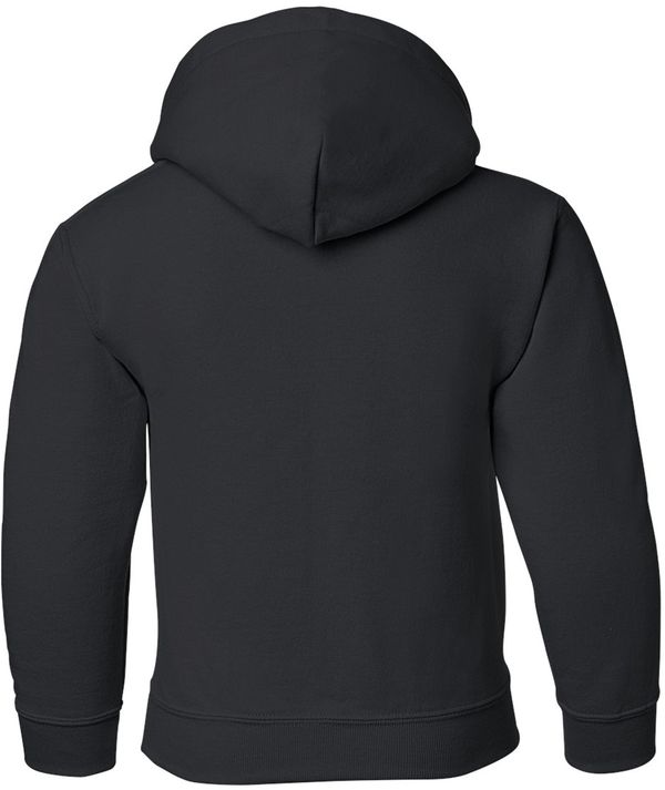 An image of a Custom Gildan Heavy Blend Hooded Youth Sweatshirt in Black!