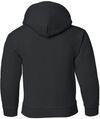 An image of a Custom Gildan Heavy Blend Hooded Youth Sweatshirt in Black!