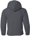 An image of a Custom Gildan Heavy Blend Hooded Youth Sweatshirt in Charcoal!