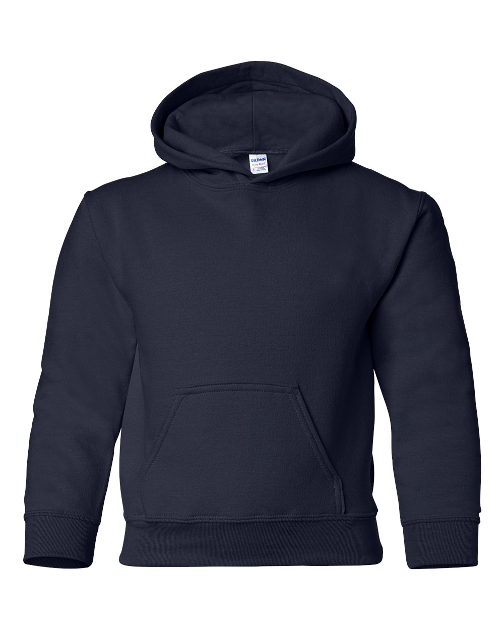 Gildan Heavy Blend Hooded Youth Sweatshirt in Navy