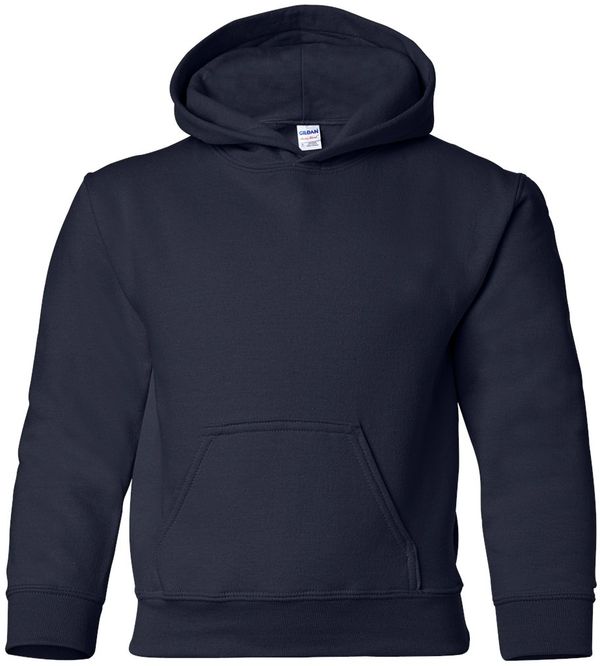 An image of a Custom Gildan Heavy Blend Hooded Youth Sweatshirt in Navy!