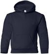 An image of a Custom Gildan Heavy Blend Hooded Youth Sweatshirt in Navy!