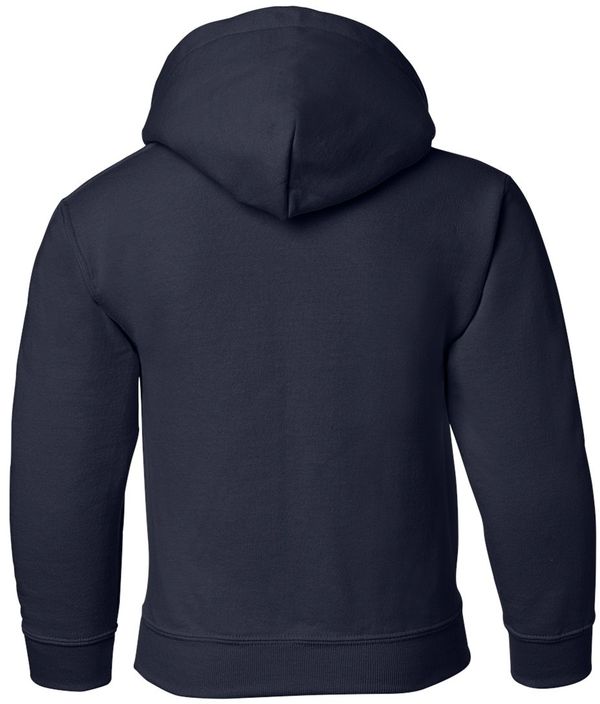 An image of a Custom Gildan Heavy Blend Hooded Youth Sweatshirt in Navy!