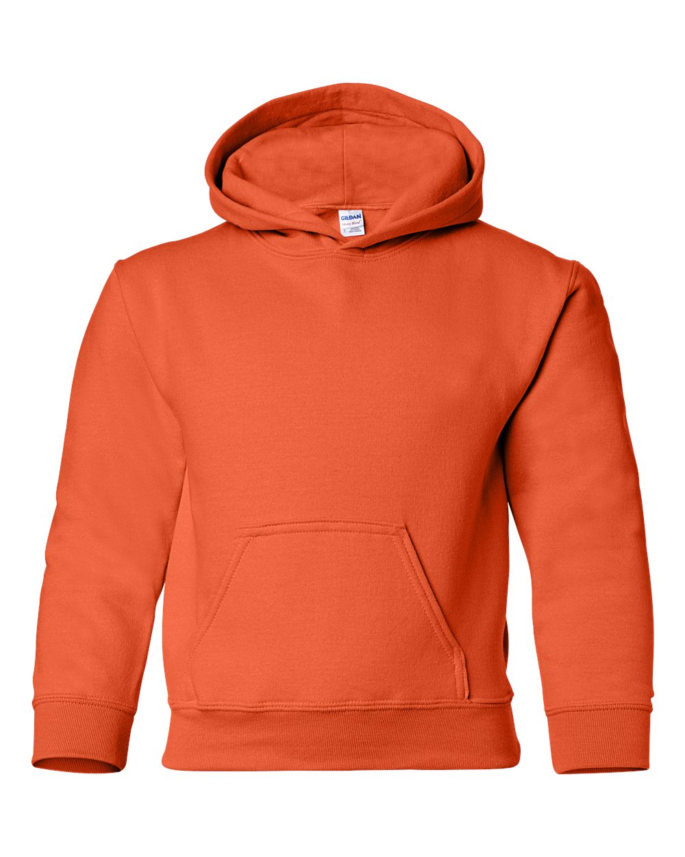 Gildan Heavy Blend Hooded Youth Sweatshirt in Orange