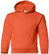 An image of a Custom Gildan Heavy Blend Hooded Youth Sweatshirt in Orange!