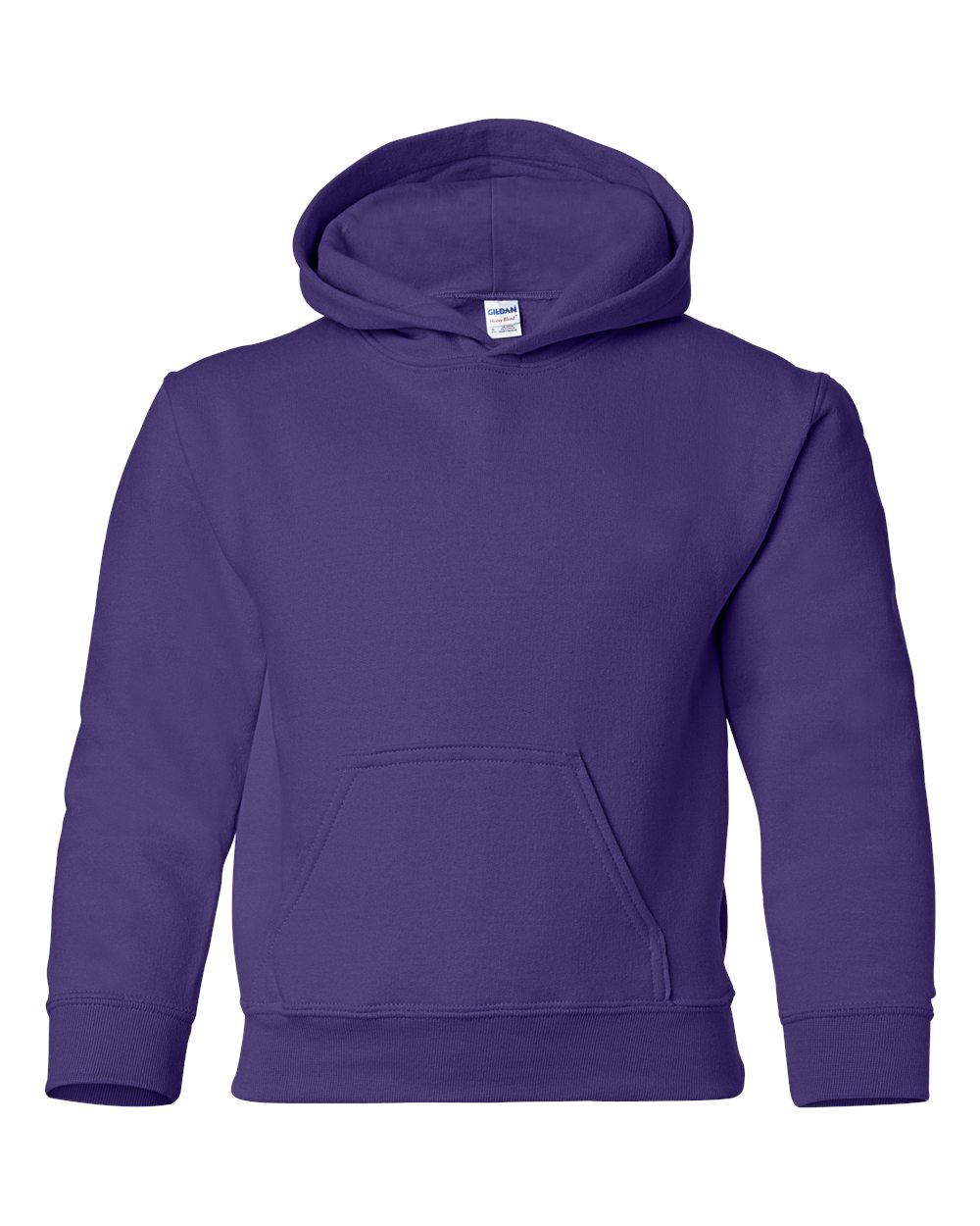 Gildan Heavy Blend Hooded Youth Sweatshirt in Purple