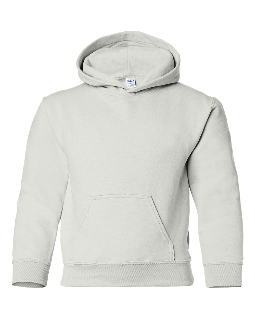 Gildan Heavy Blend Hooded Youth Sweatshirt in White