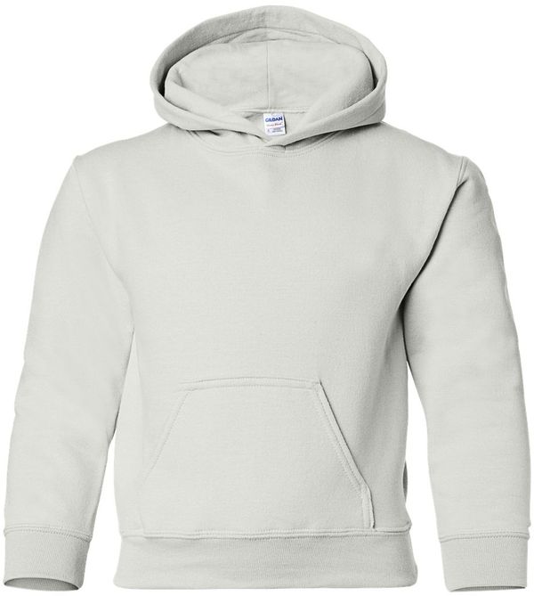 An image of a Custom Gildan Heavy Blend Hooded Youth Sweatshirt in White!