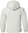An image of a Custom Gildan Heavy Blend Hooded Youth Sweatshirt in White!