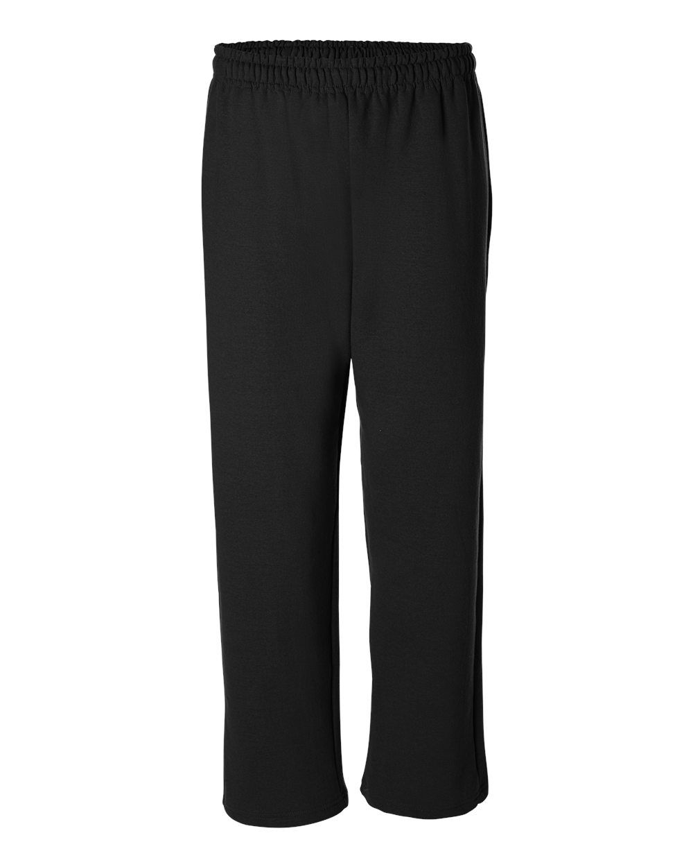 Gildan Heavy Blend Open Bottom Sweatpants in Black