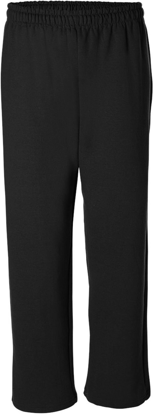 An image of a Custom Gildan Heavy Blend Open Bottom Sweatpants in Black!