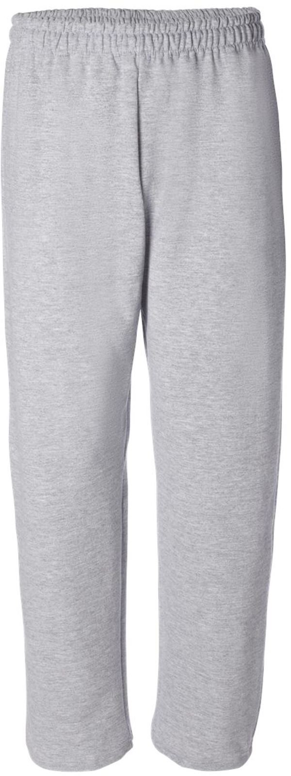 An image of a Custom Gildan Heavy Blend Open Bottom Sweatpants in Sport Grey!