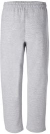 An image of a Custom Gildan Heavy Blend Open Bottom Sweatpants in Sport Grey!