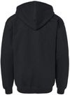 An image of a Custom Gildan Heavy Blend Youth Full Zip Hooded Sweatshirt in Black!