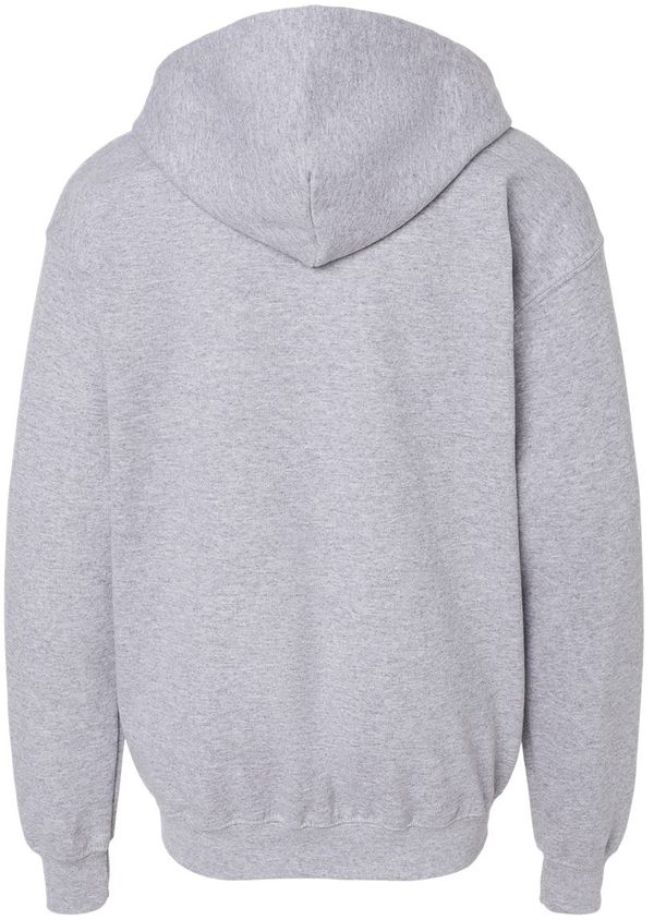 An image of a Custom Gildan Heavy Blend Youth Full Zip Hooded Sweatshirt in Sport Grey!