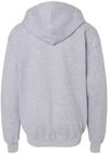 An image of a Custom Gildan Heavy Blend Youth Full Zip Hooded Sweatshirt in Sport Grey!