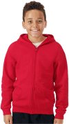 An image of a Custom Gildan Heavy Blend Youth Full Zip Hooded Sweatshirt!