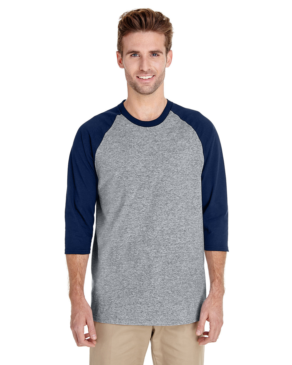 Gildan Heavy Cotton Raglan Three Quarter Sleeve TShirt