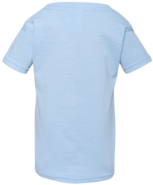 An image of a Custom Gildan Heavy Cotton Toddler T Shirt in Light Blue!