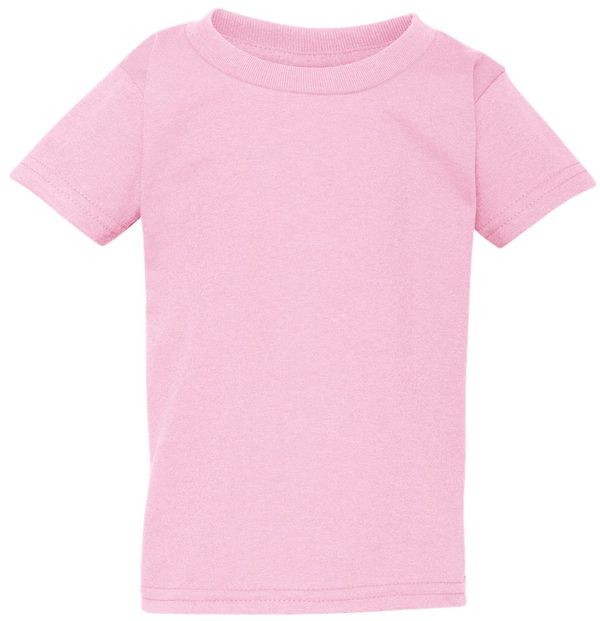 An image of a Custom Gildan Heavy Cotton Toddler T Shirt in Light Pink!
