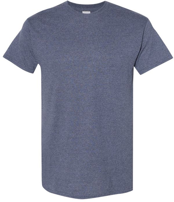 An image of a Custom GILDAN Heavy Cotton TShirt in Heather Navy!
