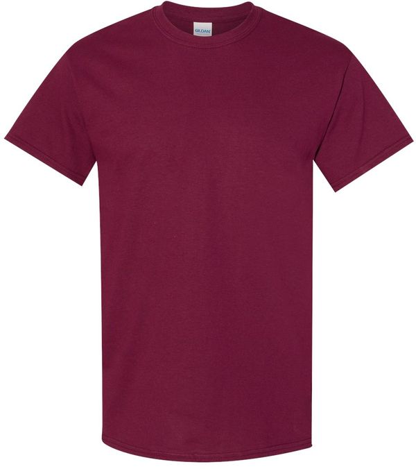 An image of a Custom GILDAN Heavy Cotton TShirt in Maroon!