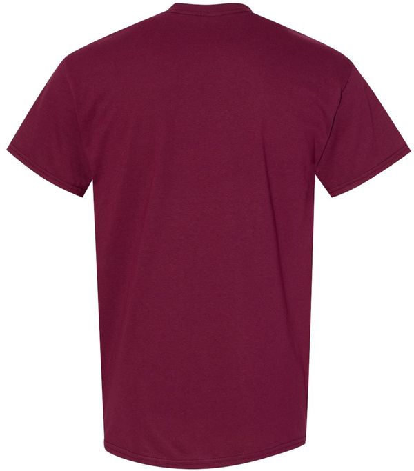 An image of a Custom GILDAN Heavy Cotton TShirt in Maroon!
