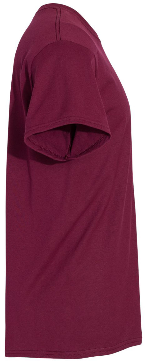 An image of a Custom GILDAN Heavy Cotton TShirt in Maroon!