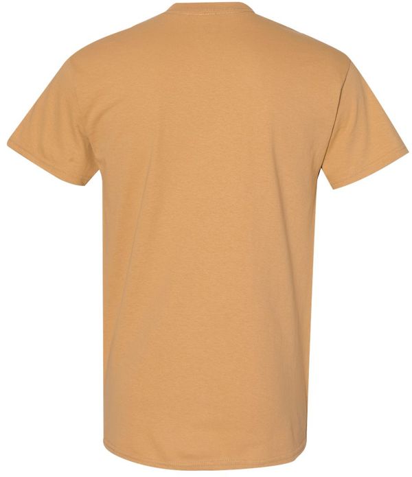 An image of a Custom GILDAN Heavy Cotton TShirt in Old Gold!