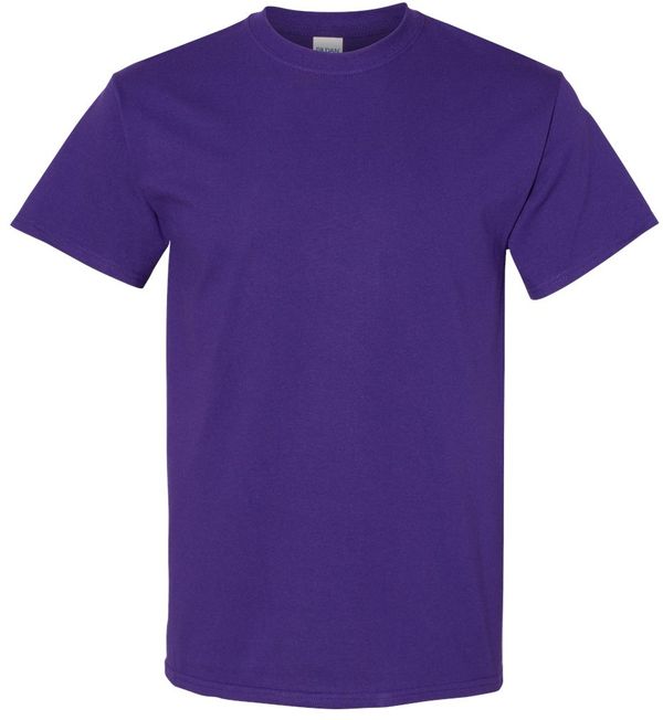 An image of a Custom GILDAN Heavy Cotton TShirt in Purple!