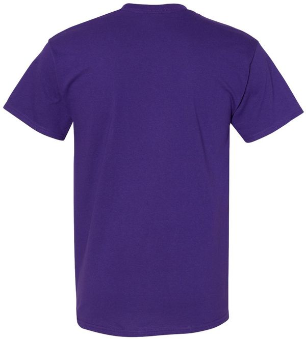 An image of a Custom GILDAN Heavy Cotton TShirt in Purple!