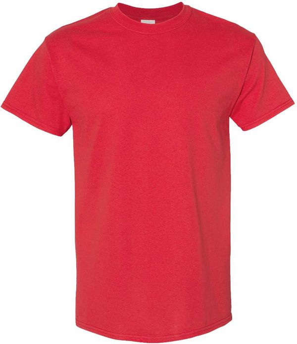 An image of a Custom GILDAN Heavy Cotton TShirt in Red!
