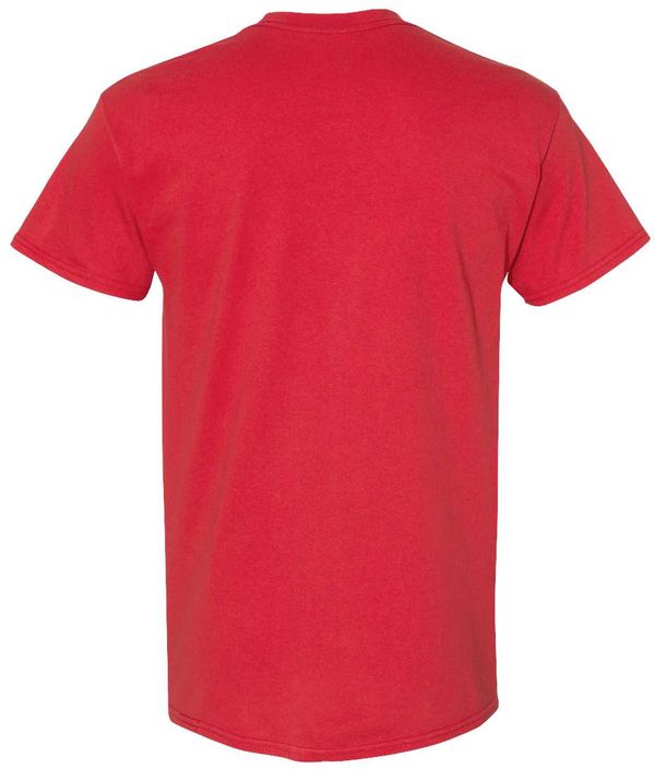 An image of a Custom GILDAN Heavy Cotton TShirt in Red!