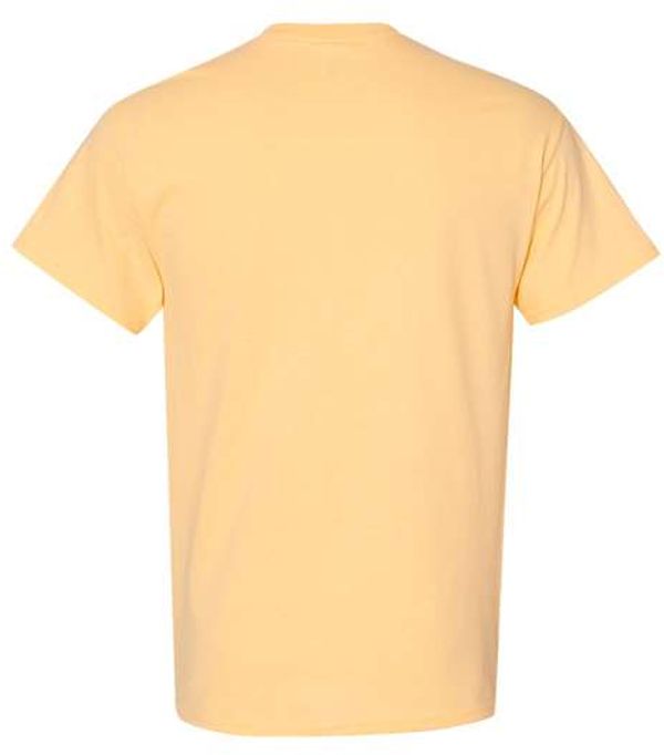 An image of a Custom GILDAN Heavy Cotton TShirt in Yellow Haze!