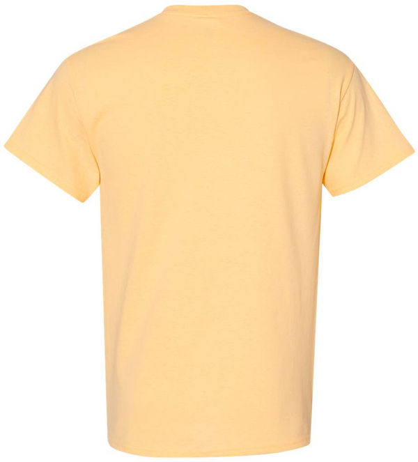An image of a Custom GILDAN Heavy Cotton TShirt in Yellow Haze!