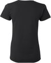 An image of a Custom Gildan Heavy Cotton Women's Tshirt in Black!