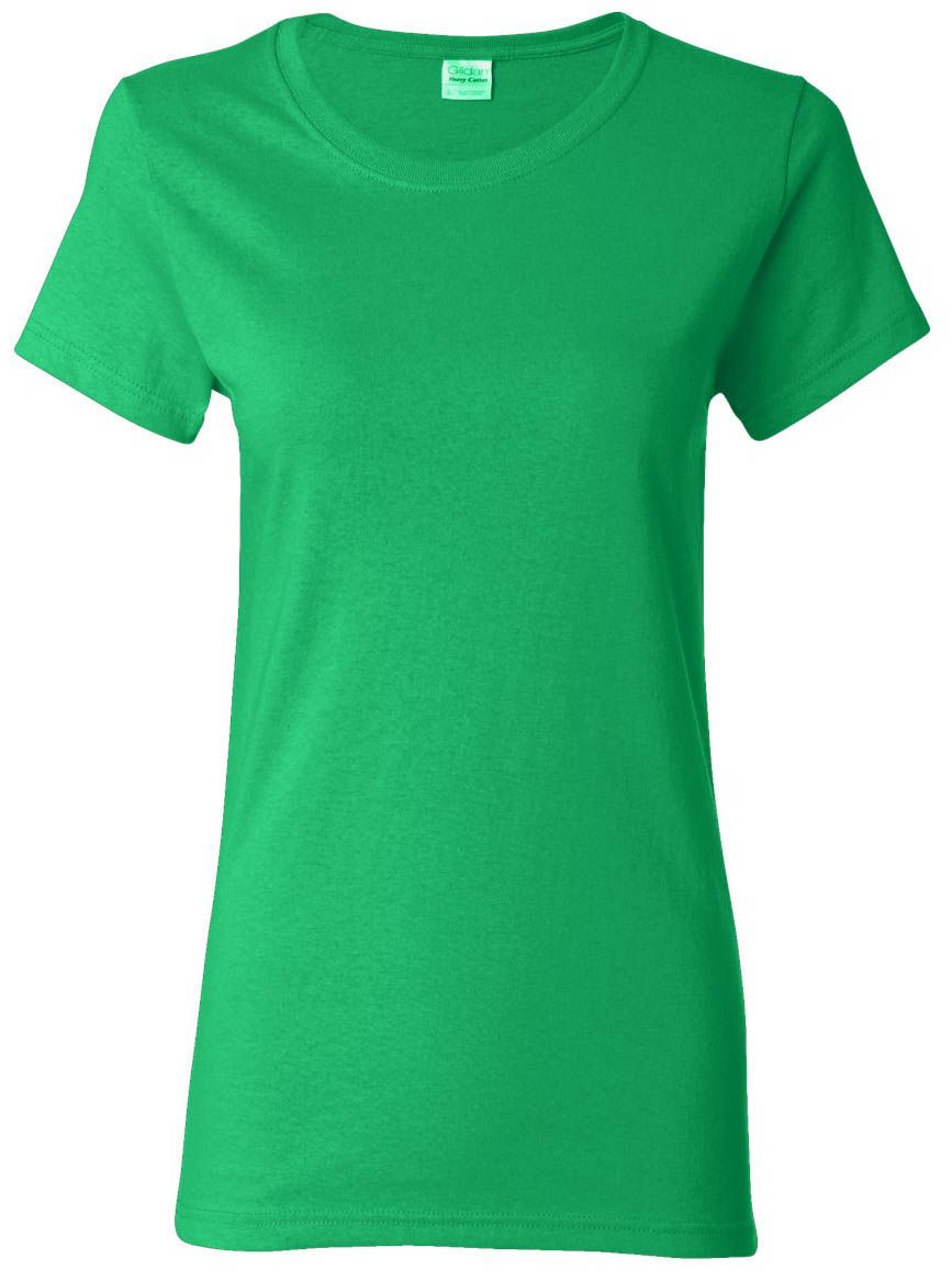 Gildan Heavy Cotton Women's Tshirt in Irish Green
