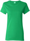 An image of a Custom Gildan Heavy Cotton Women's Tshirt in Irish Green!