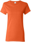 An image of a Custom Gildan Heavy Cotton Women's Tshirt in Orange!