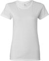 An image of a Custom Gildan Heavy Cotton Women's Tshirt in White!
