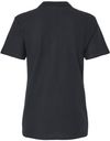Am image of a Custom Gildan Ladies' Softstyle Double Pique Polo in BLACK!