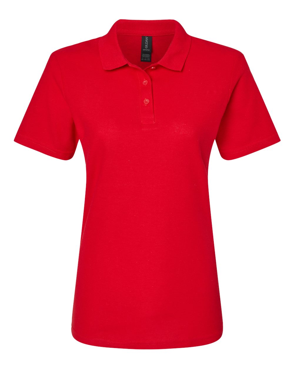 Gildan Ladies' Softstyle Double Pique Polo in CHERRY RED