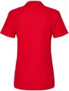 Am image of a Custom Gildan Ladies' Softstyle Double Pique Polo in CHERRY RED!