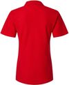 Am image of a Custom Gildan Ladies' Softstyle Double Pique Polo in RED!