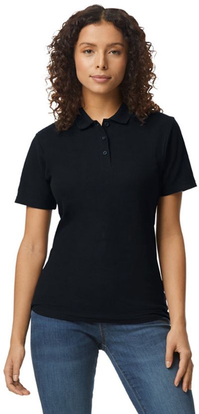 An image of a Custom Gildan Ladies' Softstyle Double Pique Polo!