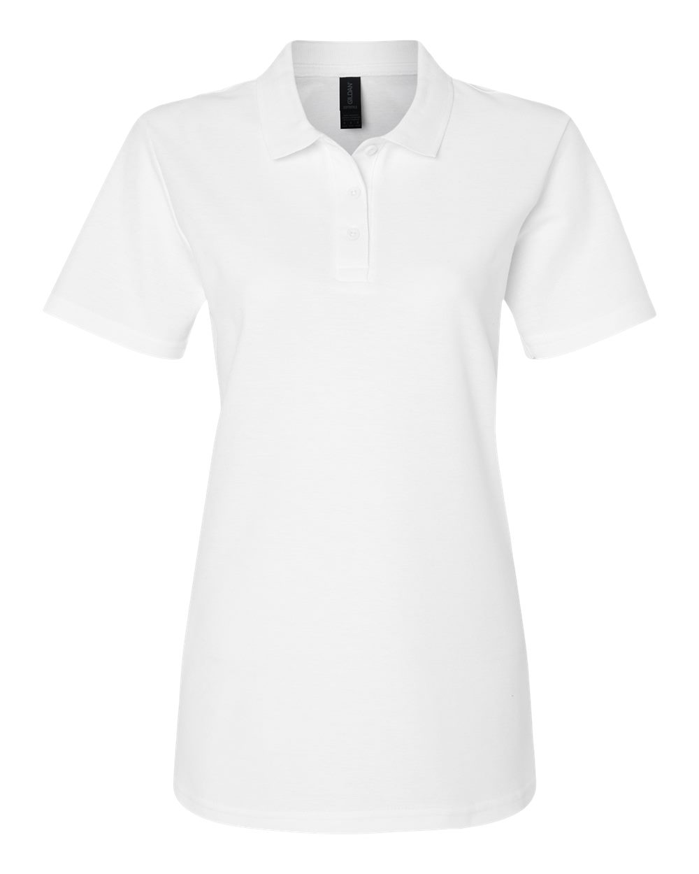 Gildan Ladies' Softstyle Double Pique Polo in WHITE