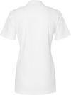 Am image of a Custom Gildan Ladies' Softstyle Double Pique Polo in WHITE!
