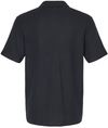 Am image of a Custom Gildan Men's Softstyle Double Pique Polo in BLACK!