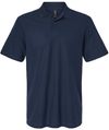 Am image of a Custom Gildan Men's Softstyle Double Pique Polo in NAVY!